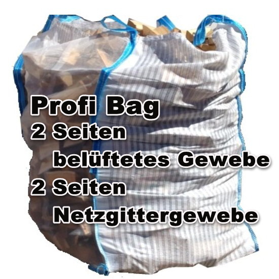 Holz Big Bag Yubi Bag 5er Pack KOMPLET MOSKITO Holzbag /Woodbag/ Kaminholzsack 